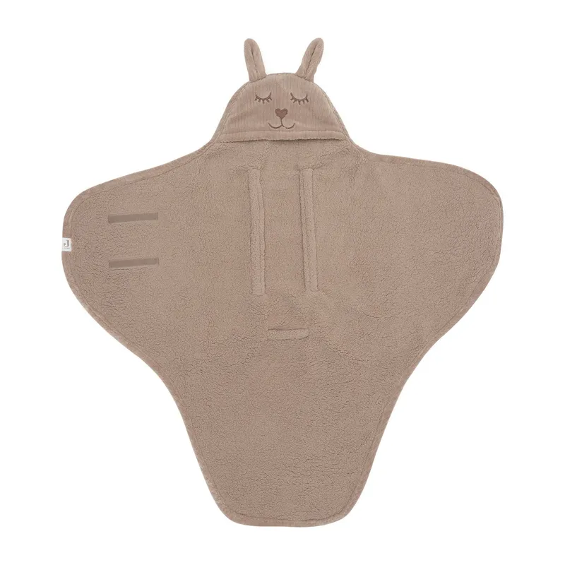 Jollein Wickeldecke - Milky Coffee - Bunny Cloudy Rib