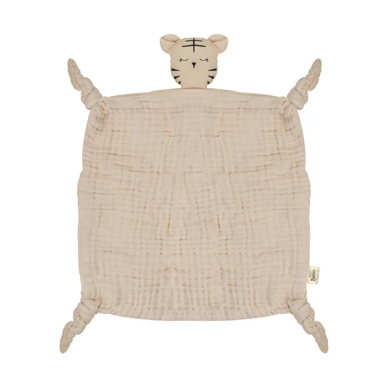 Baby Bello Toby The Tiger Kuscheltuch - Toasted Almond