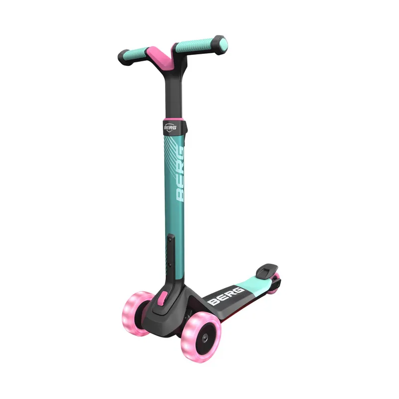 BERG Nexo Roller Faltbar Mit Beleuchtung + LED Deck - Mint
