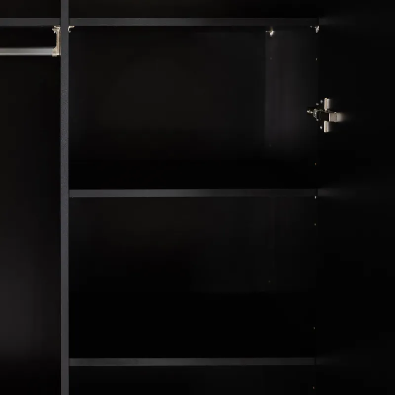 Kidsmill Boutique Kleiderschrank 2-Türig Schwarz / Brass
