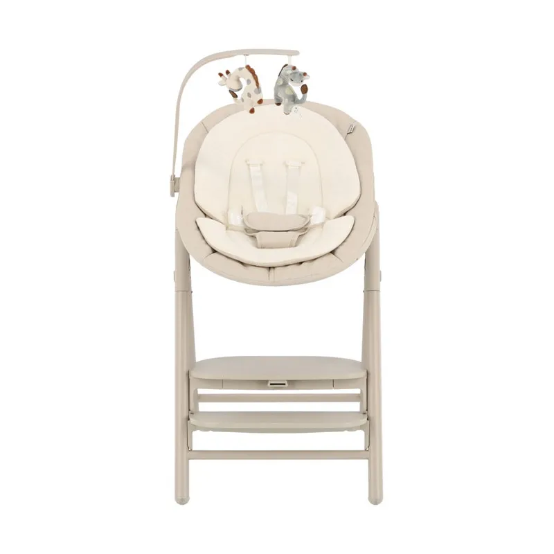 Qute Hochstuhl & Wippe - Q-Sittle - Full Clay/Brown/Ivory