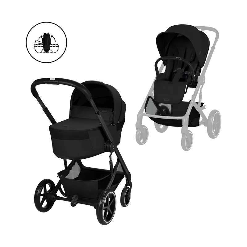 Cybex Balios S Lux 2-in-1 Kinderwagen mit Faltbarer Babywanne