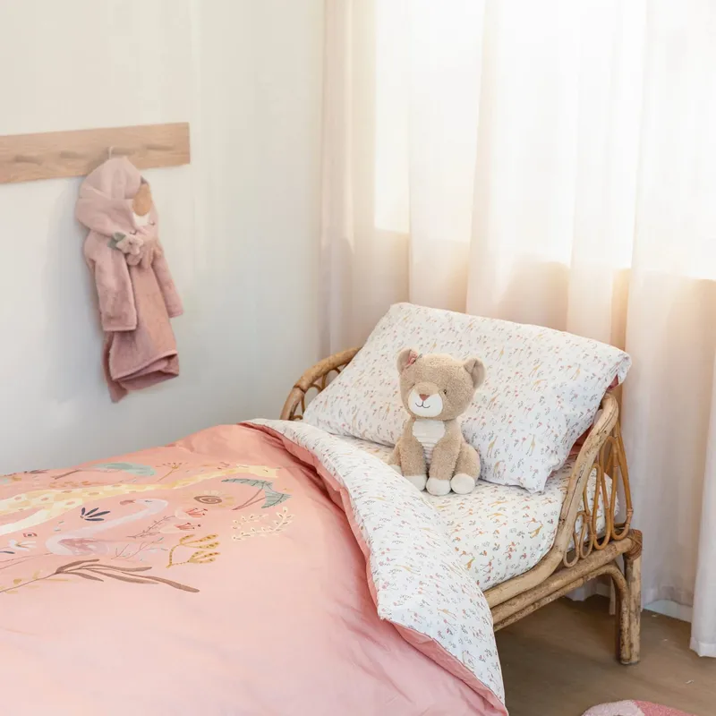 Little Dutch Blooming Safari Bettbezug - 120 x 150 cm - Rosa