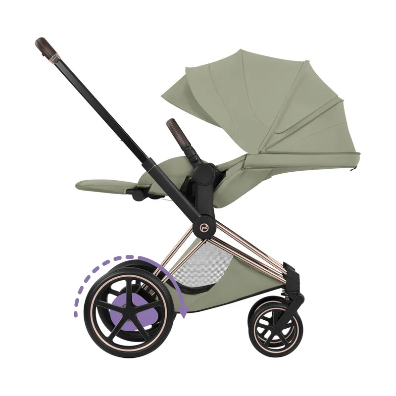 Cybex Kinderwagen 2-in-1 - e-Priam 5 Style - Rosegold/Sage