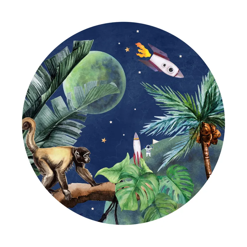 Creative Lab Amsterdam Von Jungle bis Weltraum Tapetenkreis 95 cm