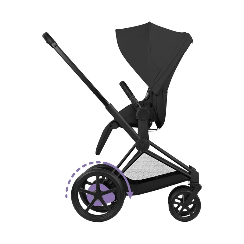 Cybex ePriam 5 Comfort Kinderwagen 2-in-1 - Black / Sepia Black