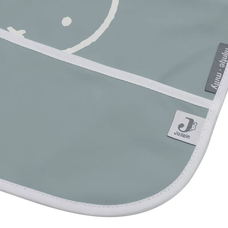 Jollein Miffy Peekaboo Lätzchen Waterproof mit Ärmeln - Sea Green