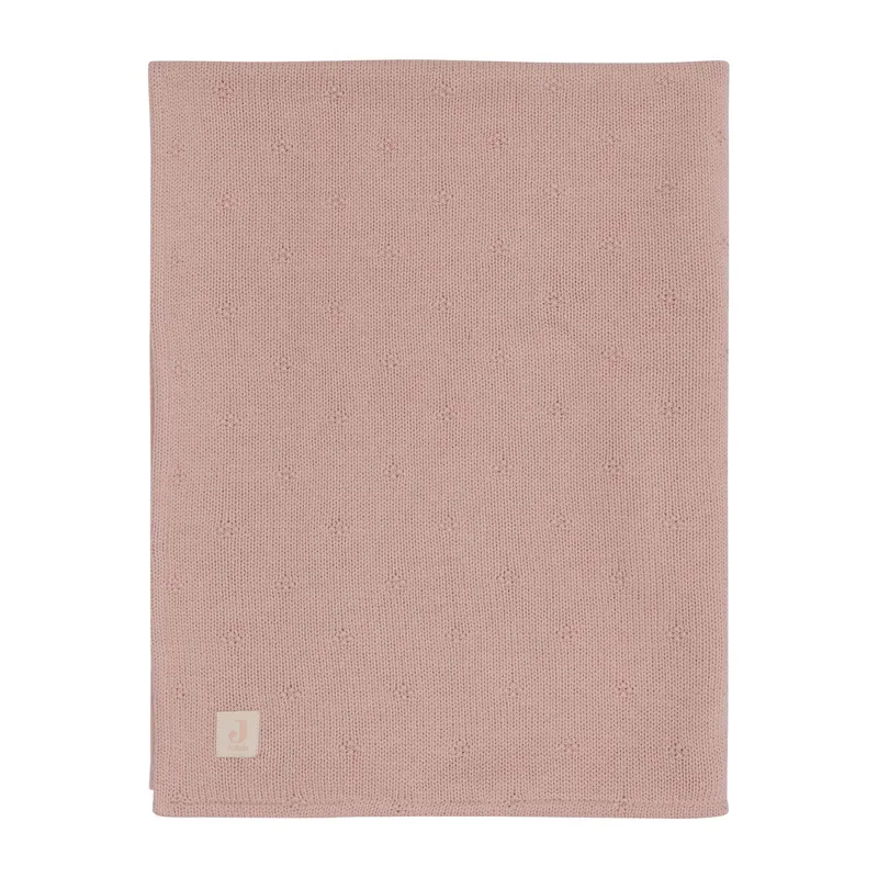 Jollein Cosy Knit Babydecke - 75x100 cm - Wild Rose/Velvet