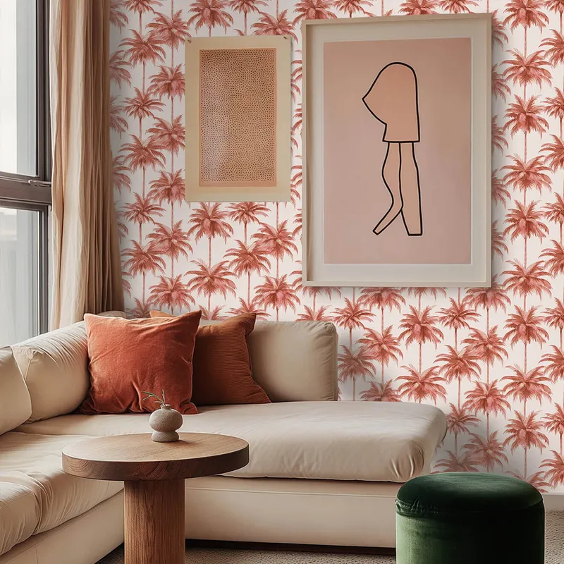 Creative Lab Amsterdam Miami Vliestapete - 292,2 x 280 cm - Orange