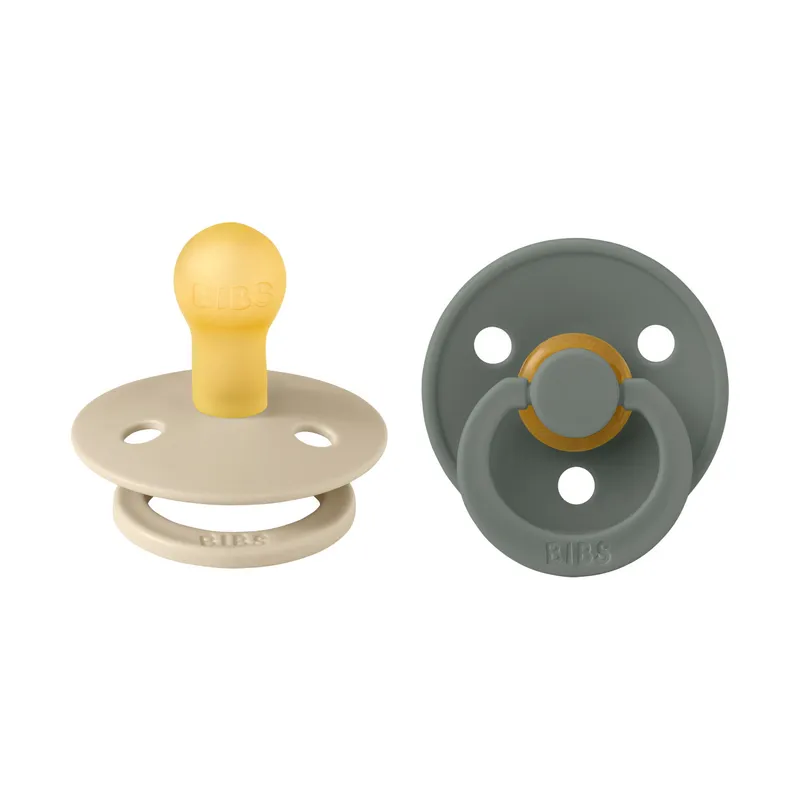 BiBs Retro Schnuller - 0-6 Monate - 2 Stück - Vanilla / Pine