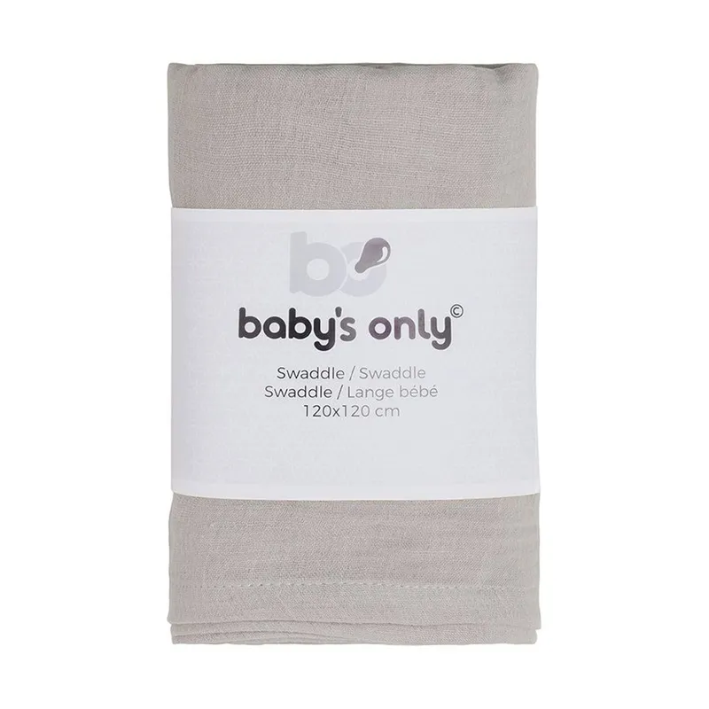 Baby's Only Wickeltuch 120 x 120 cm Breeze Urban Taupe