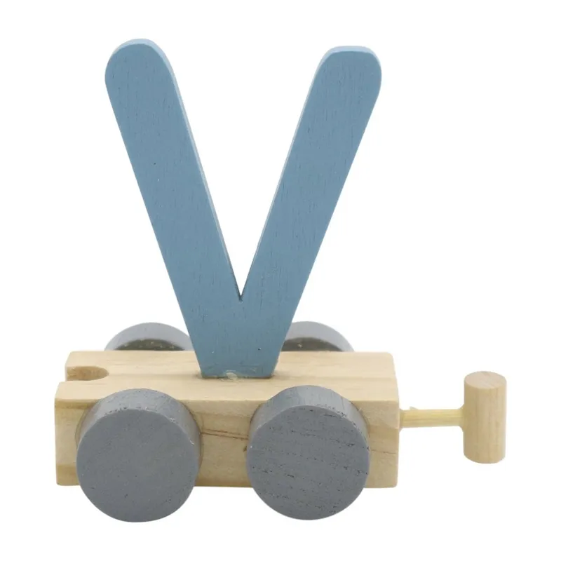 Charl's Toys Buchstabe Zug V Blau