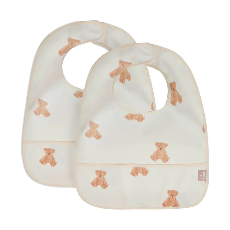 Jollein Waterproof Teddy Bear Lätzchen 2 Stück