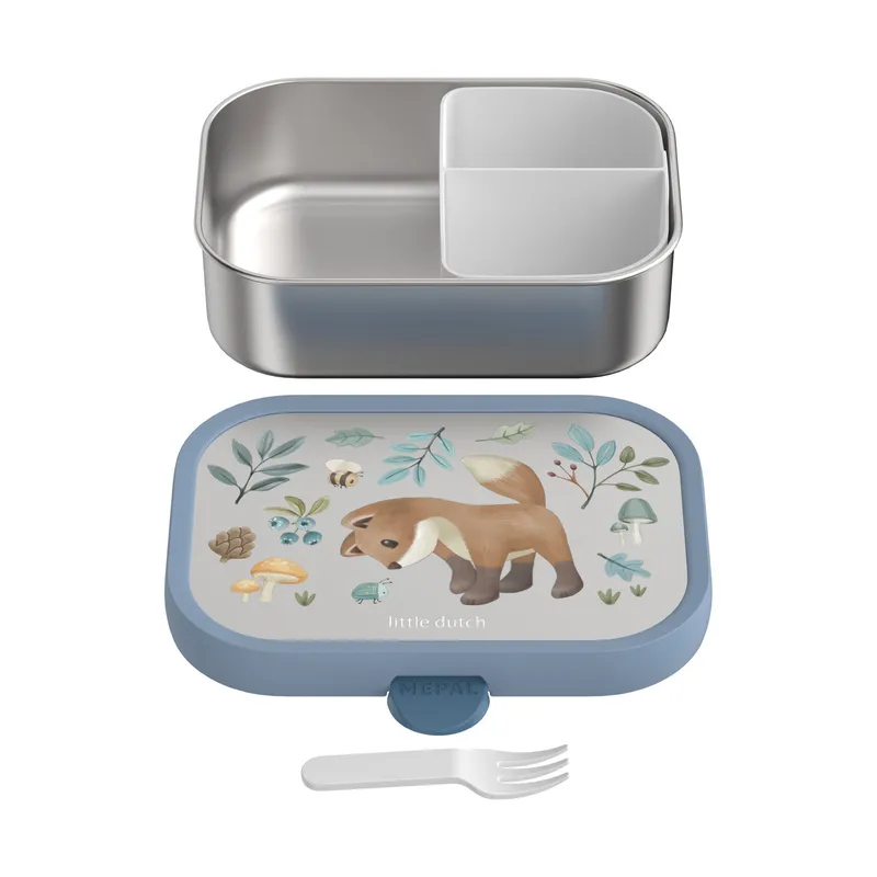 Mepal Edelstahl-Bento-Lunchbox mit Gabel – 750 ml