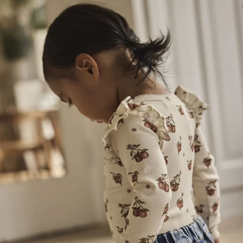 Lil Atelier Apple Babybody - Turtledove - Gr. 74