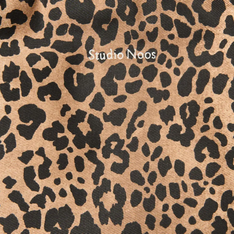 Studio Noos Mom Bag - Brown Soft Cotton Leopard