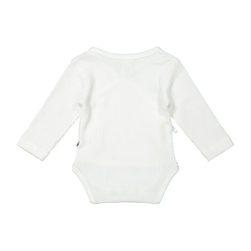 Klein Baby Wickelbody - Langarm - Gr. 56 - Off White