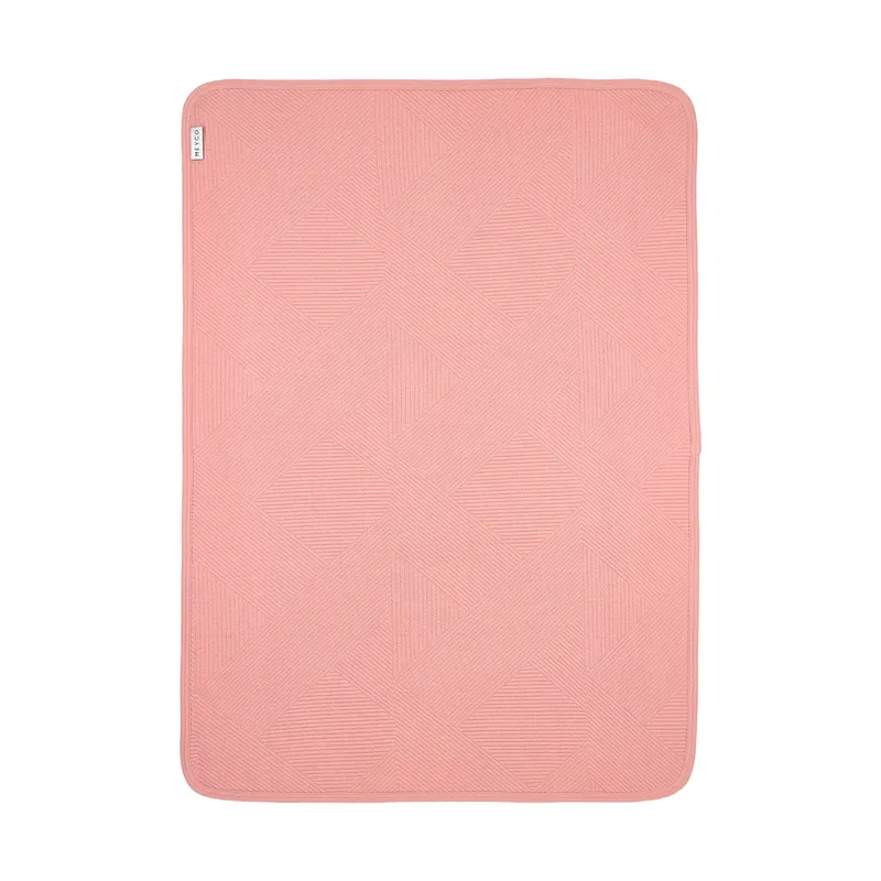 Meyco Jacquard-Flanelldecke – 100 x 150 cm – Pure Rose