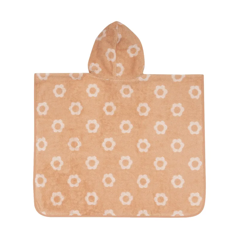 Jollein Jacquard Badeponcho - 2-seitig - Frottee - Flower