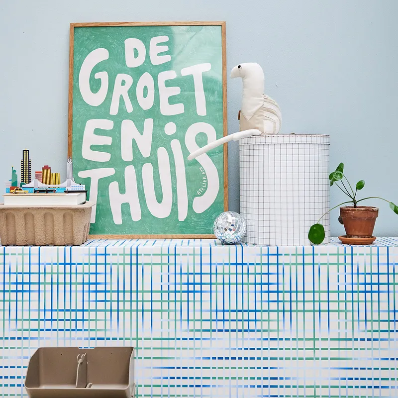 Bibelotte Tapete – Gitter Grün