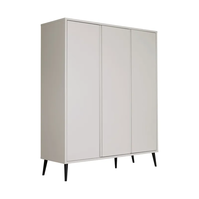 Europe Baby Sterre Kleiderschrank 3-Türig - Oatmeal / Schwarz