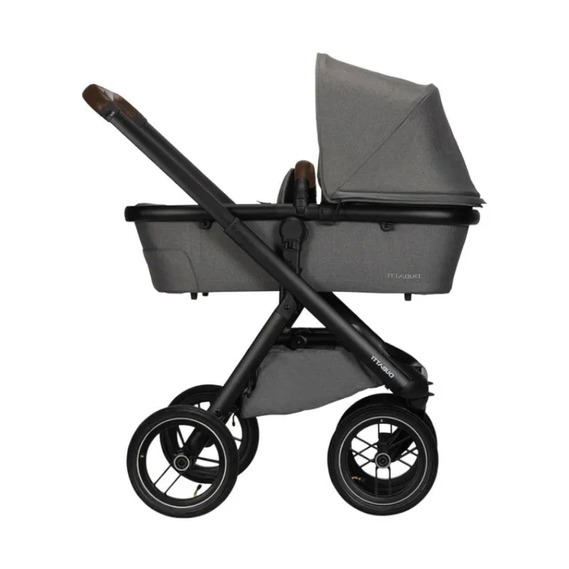 Dubatti One E5 Kinderwagen 2-in-1 - Black / Dark Brown