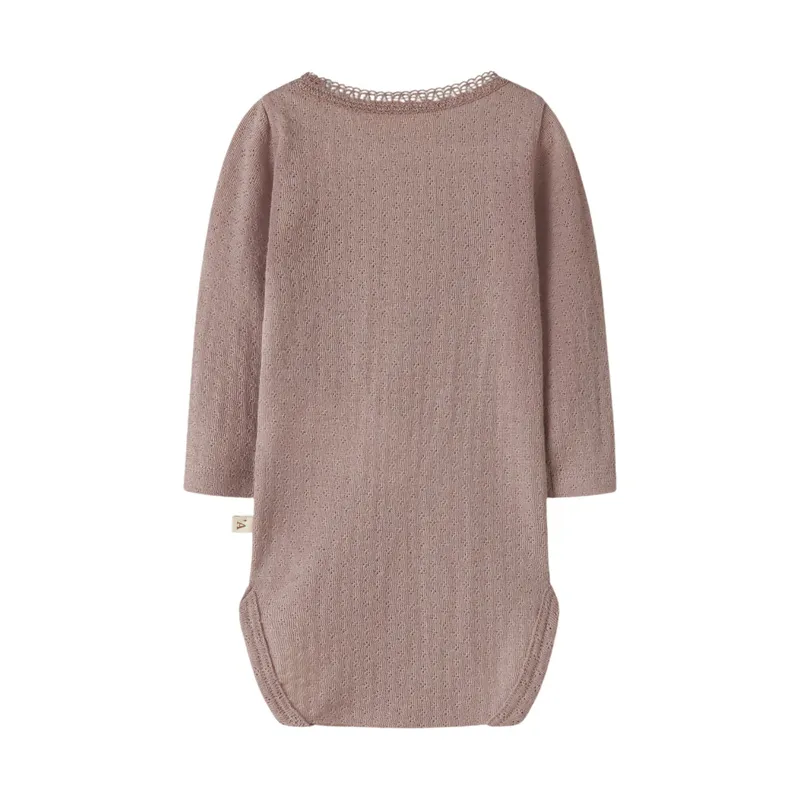 Lil' Atelier Babybody - Größe 62 - Fawn