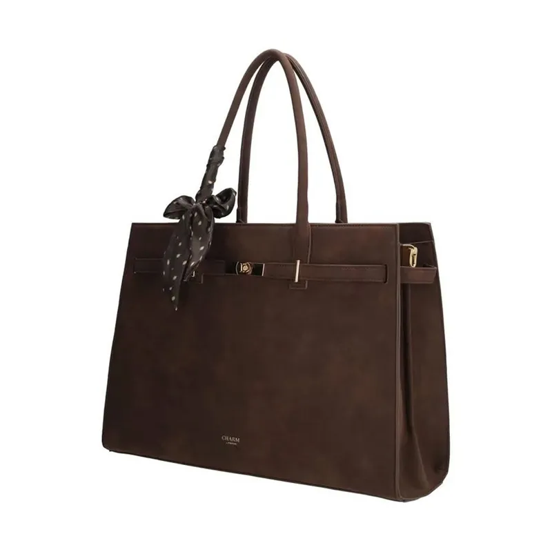 Charm London Laptoptasche - The Hamptons Village - 15,6 Zoll - Braun