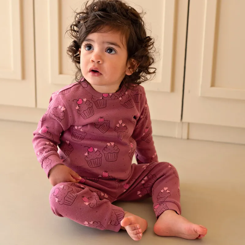 Feetje Chloe Cupcake Premium Pyjama - Violet