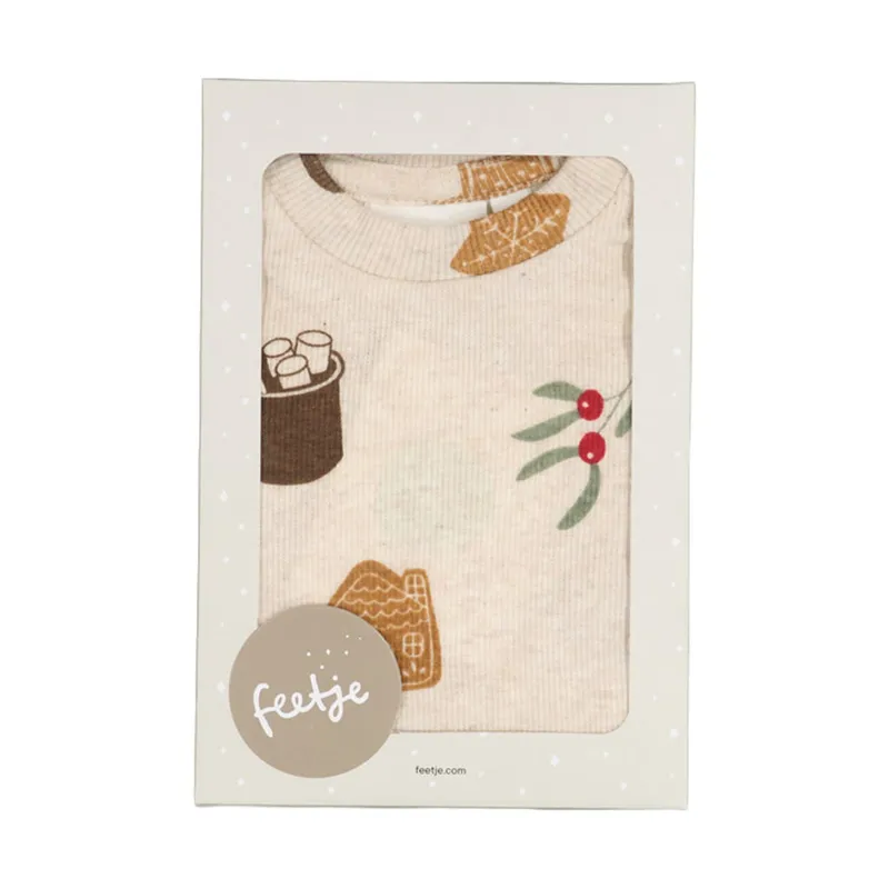 Feetje Cosy Cookie Premium Pyjama - Offwhite Melange