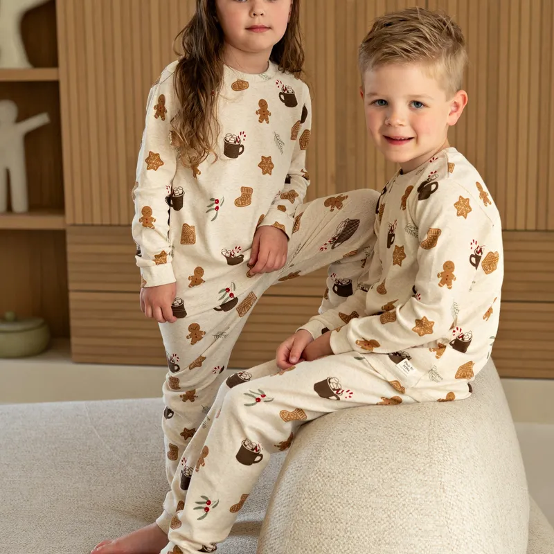Feetje Cosy Cookie Premium Pyjama - Offwhite Melange