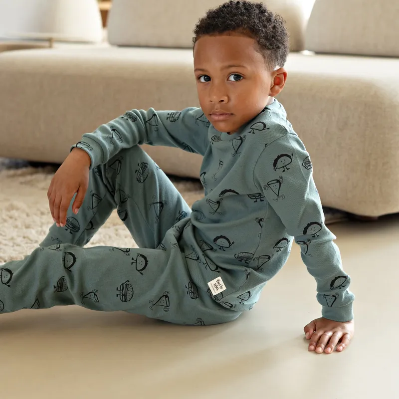 Feetje Jack Snack Premium Pyjama - Petrol