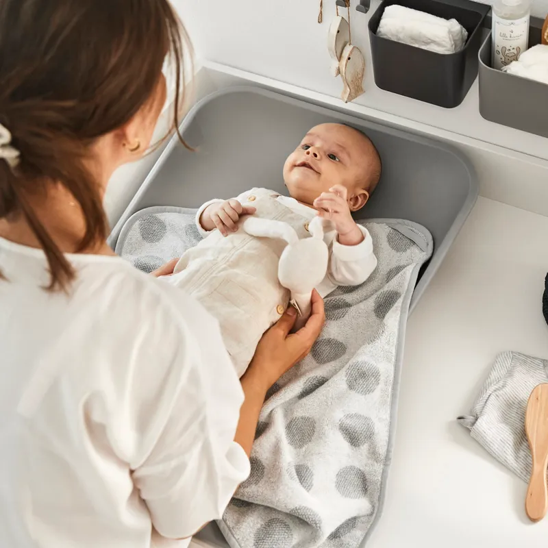 Leander Wickelunterlage Matty Pearl Grey