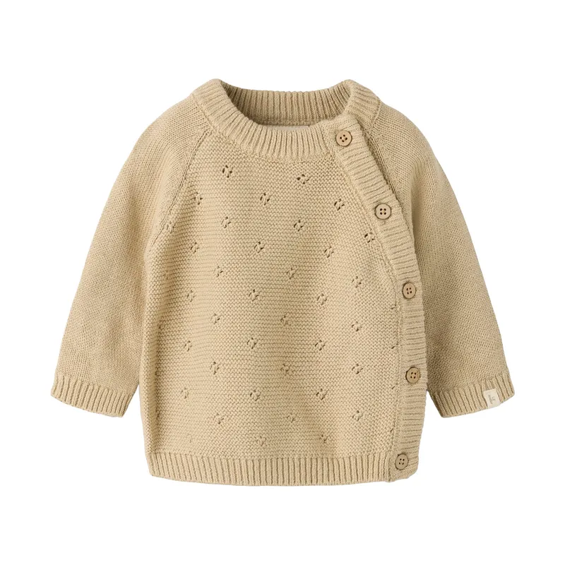 Lil' Atelier Pullover – Größe 68 – White Pepper
