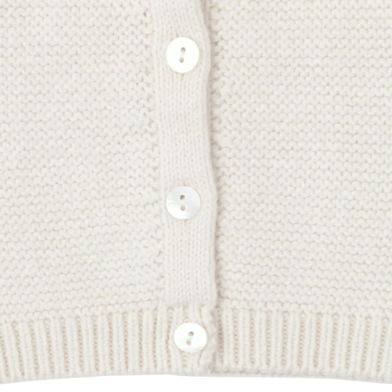 Lodger Strickjacke – Knit Merinowolle – Größe 68 – Cream