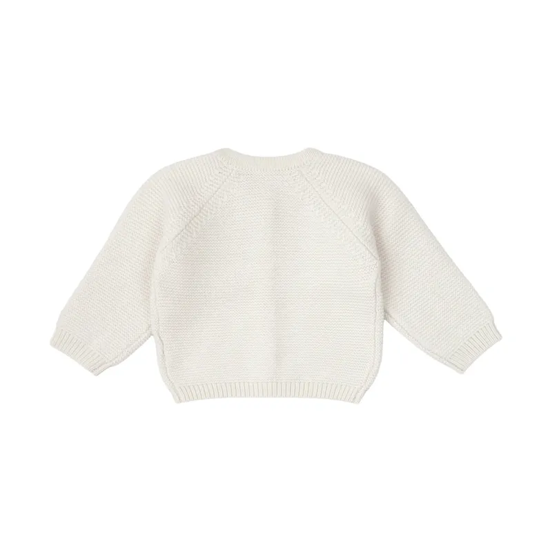 Lodger Strickjacke – Knit Merinowolle – Größe 62 – Cream