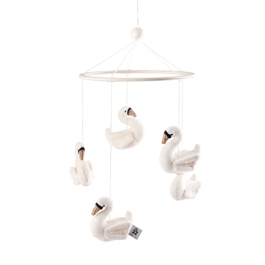 Sebra Baby Mobile – Swans