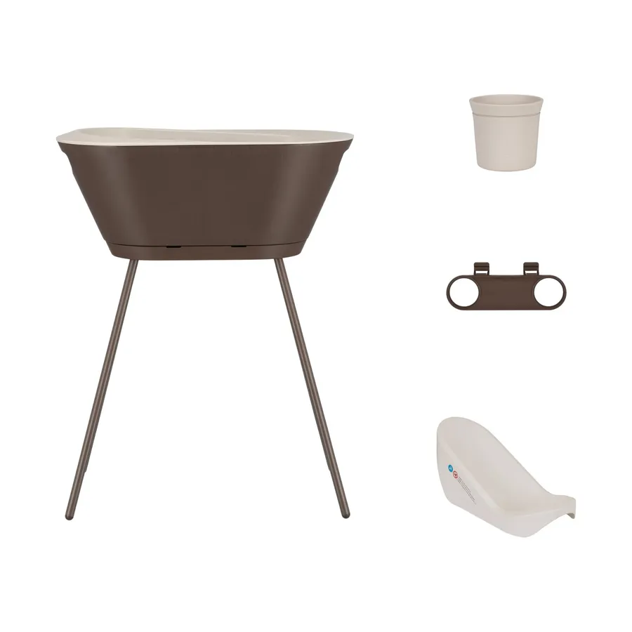 We-Too Badewannenset 5-teilig - Dark Brown