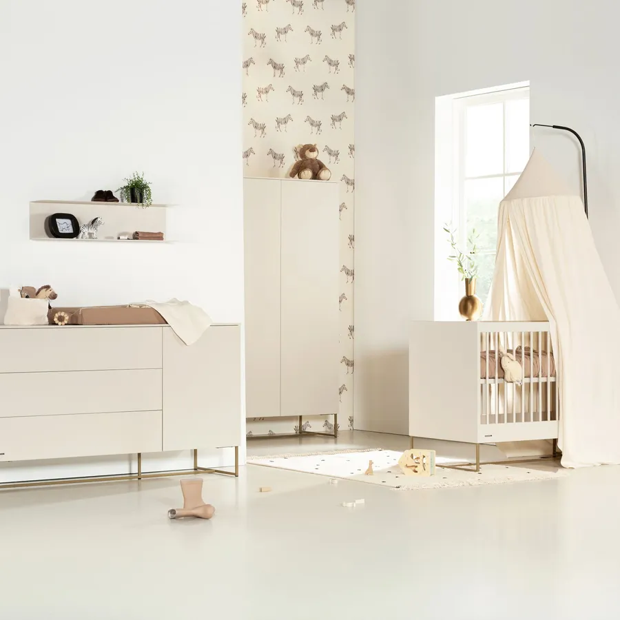 Kidsmill Intense II Babyzimmer Oatmeal / Patinated Brass