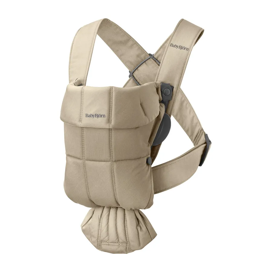 BabyBjörn Mini Gewebte Babytrage - Beige