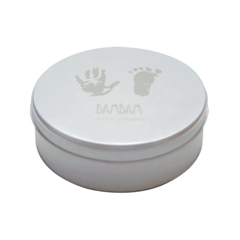 BamBam Hand/Foot Print Tinbox Silber