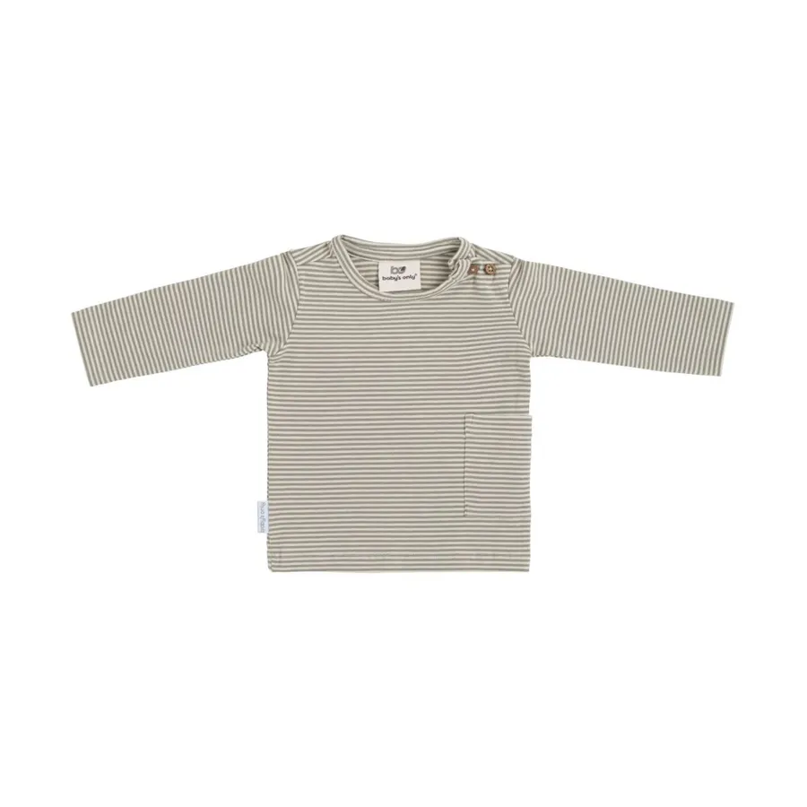 Baby's Only Stripe Pullover - Urban Green