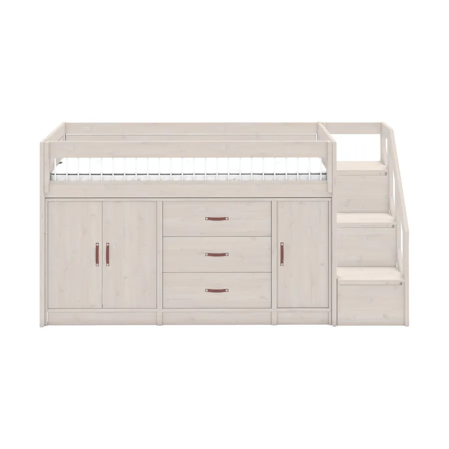 LIFETIME Kidsrooms Halbhochbett All-In-One Luxe