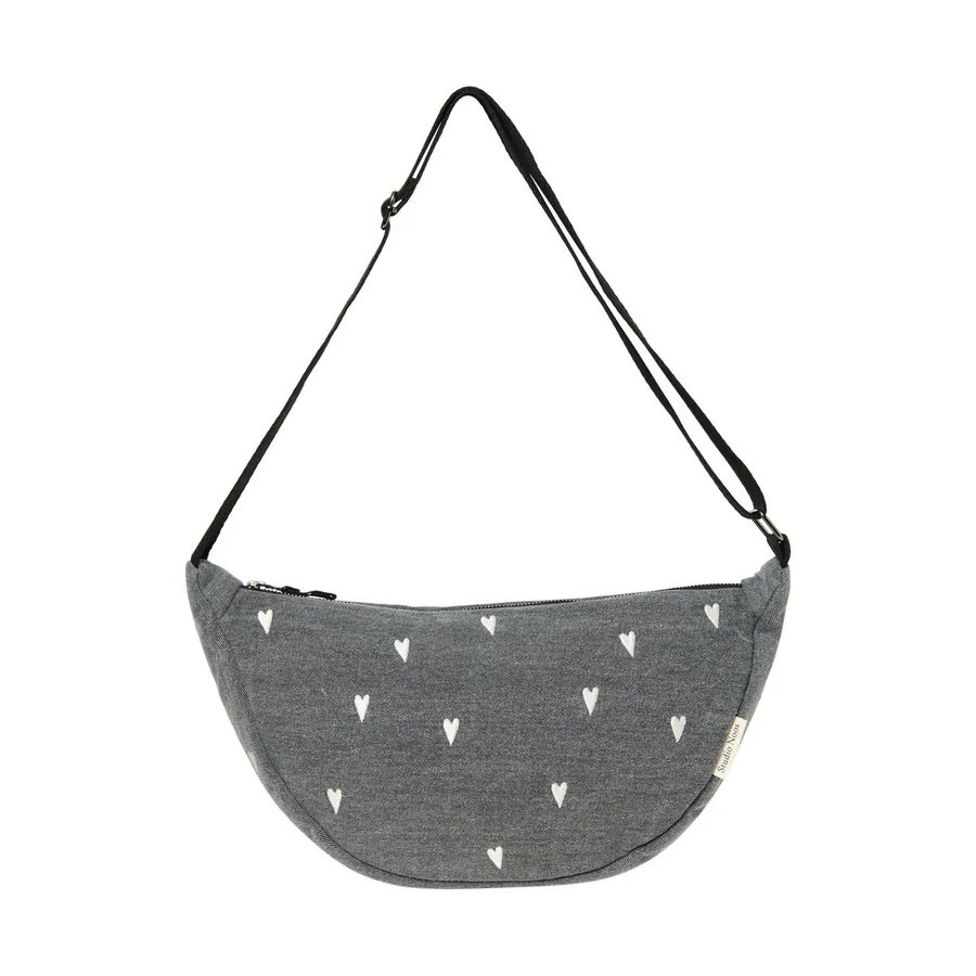 Studio Noos Fanny Pack - Denim Grey Hearts