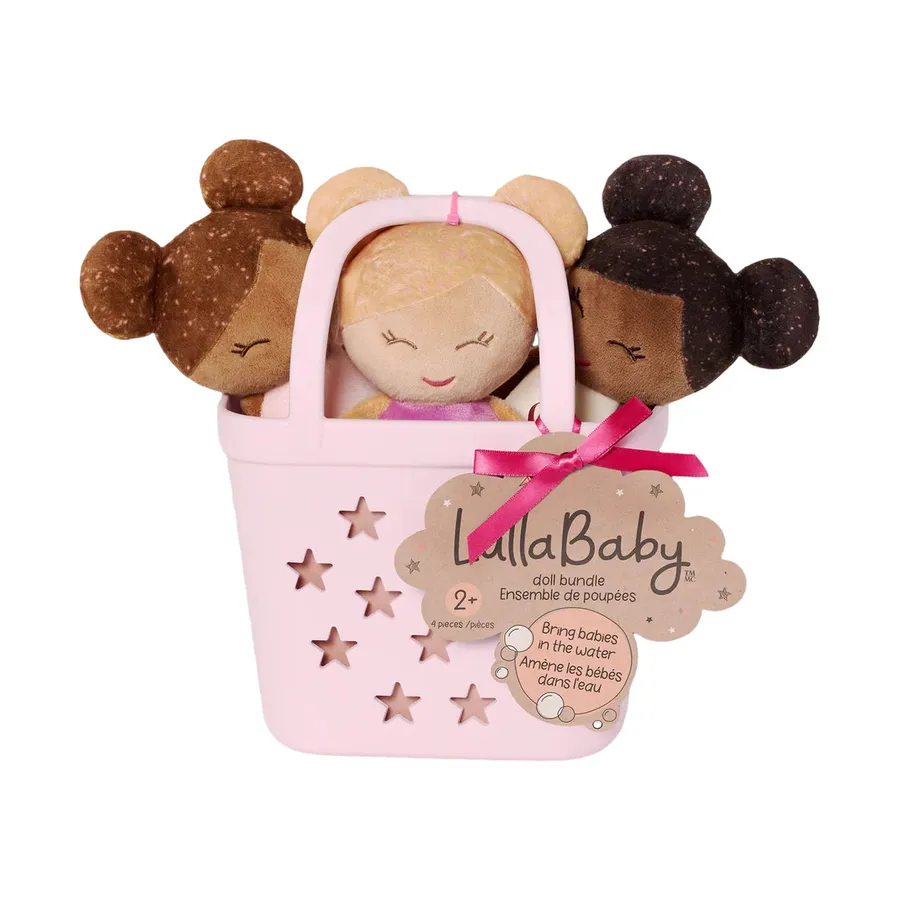 Lullababy Badpoppen Met Mandje - 3 Stuks