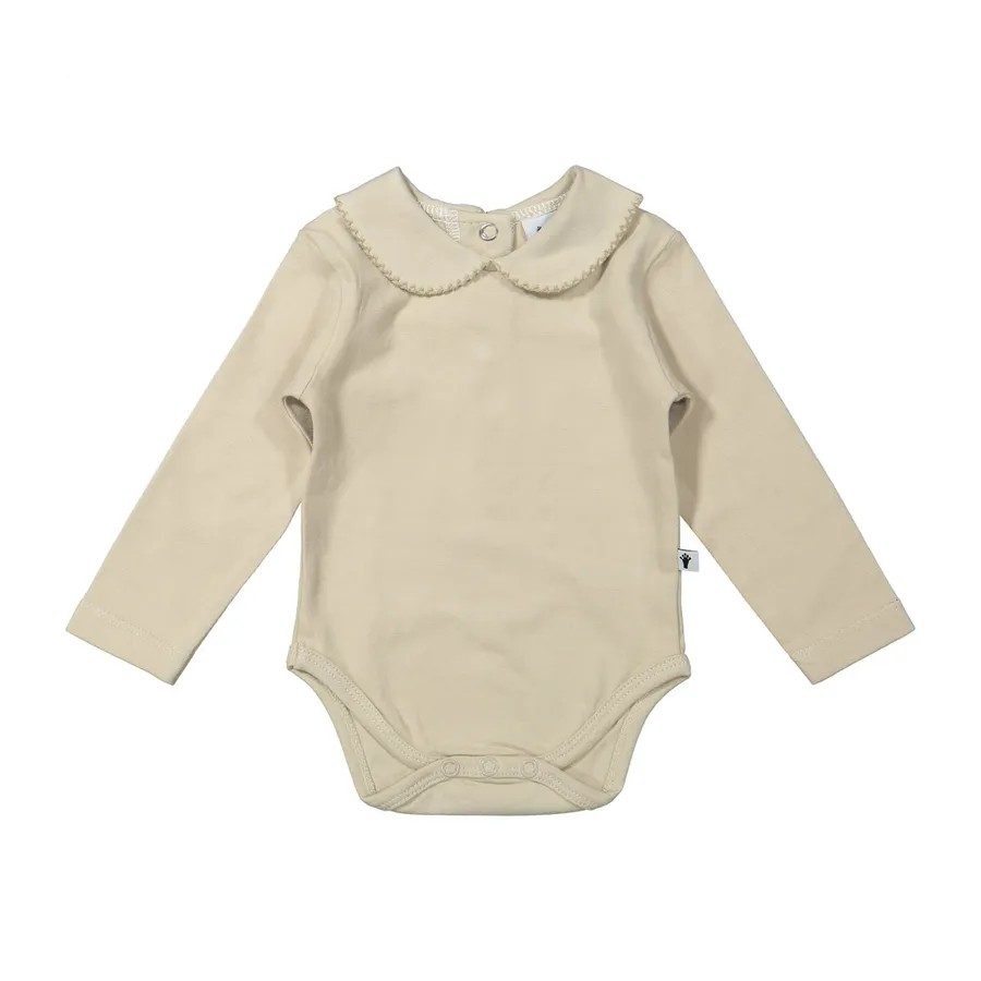 Klein Baby - Babybody - Oxford Tan - Langarm - Beige