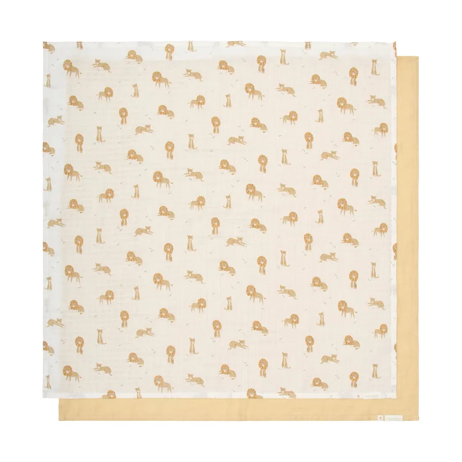Little Dutch Wickeltuchset – 70 x 70 cm – Rosa