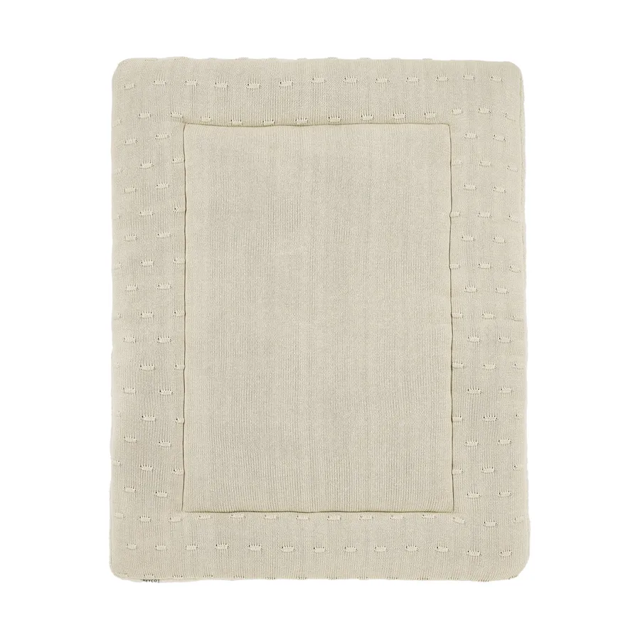 Meyco Baby Laufstallteppich - Knots - 77 x 97 cm - Soft Sand