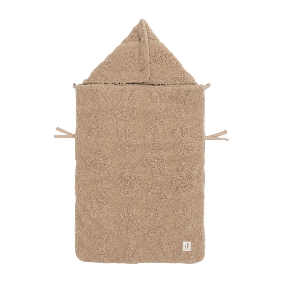 Jollein Miffy Jacquard Fußsack Teddy - Gruppe 0+ 3/5 Punkt Gurt
