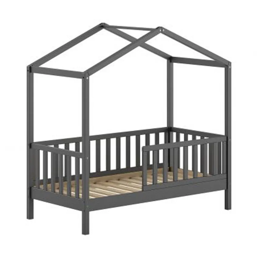 Vipack Dallas Juniorbett – 70 x 140 cm – Anthrazite
